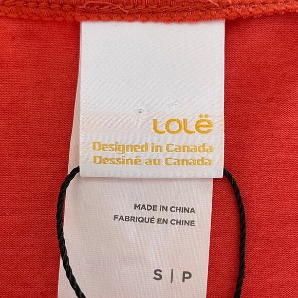 Lole Performance Wool Racer Back Hi Low Tank Top Paprika Orange Sz S NWT - Picture 10 of 13